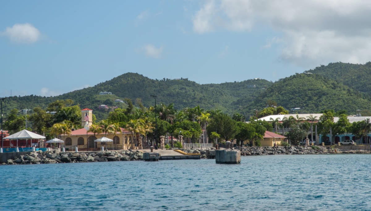 View of Downtown Frederiksted, St. Croix