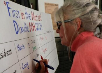 Trump, Harris split first votes counted in New Hampshire