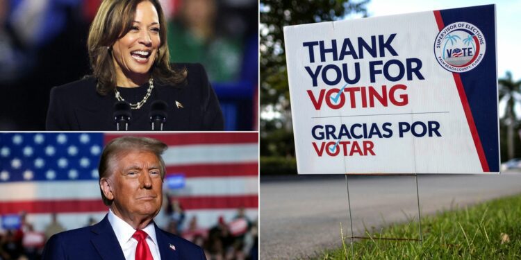 US election latest: Harris and Trump tied in first official result of election - as voting begins for millions of Americans | US News