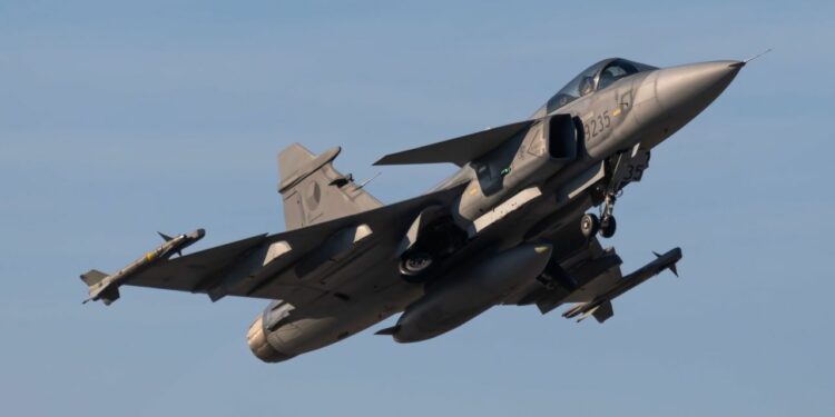 Saab F-39E Gripen Fighter Jet Debuts At Largest Military Exercise In Latin America