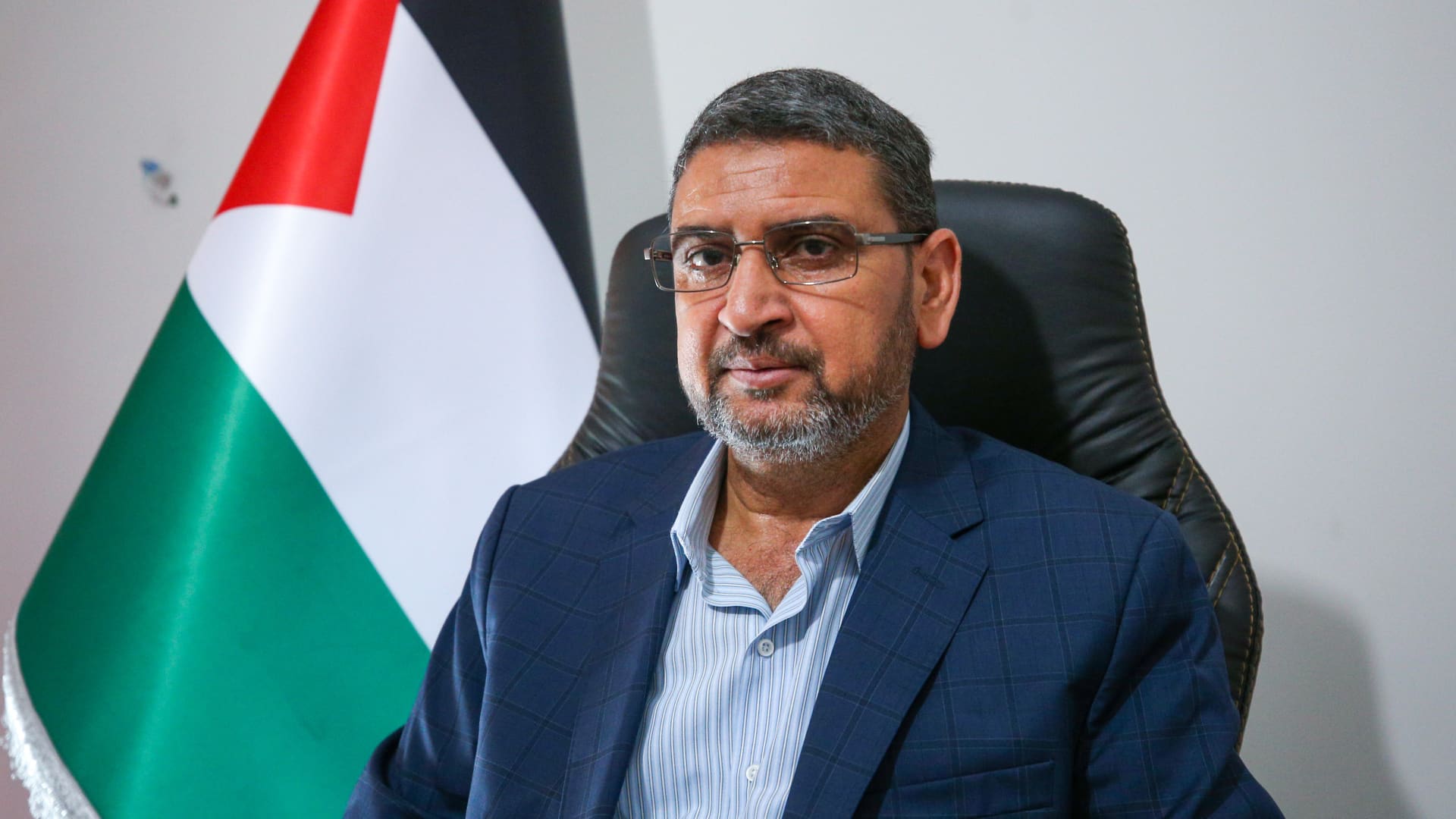 Sami Abu Zuhri, senior spokesman of Hamas poses for a photo during an interview on Israel's annexation plan for parts of West Bank in Istanbul, Turkey on July 02, 2020.