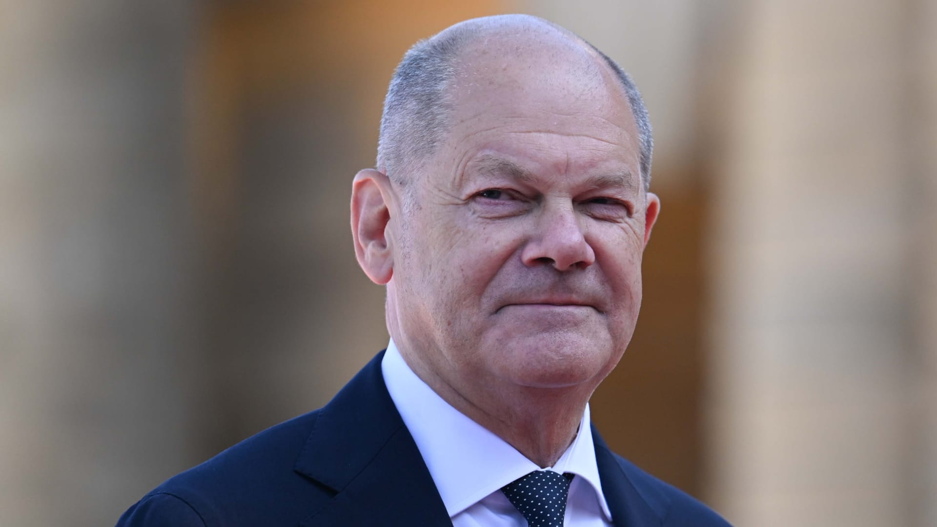 German Chancellor Olaf Scholz attends the European Political Community (EPC) summit at the Blenheim Palace in Woodstock, Oxfordshire, United Kingdom on July 18, 2024. 