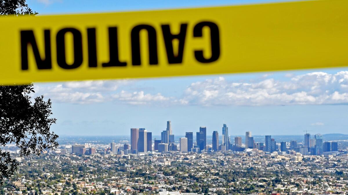 The downtown view from Griffith Observatory 