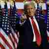 Former President Donald Trump arrives to speak during an election night event in West Palm Beach, Fla., in the early morning hours on Wednesday.