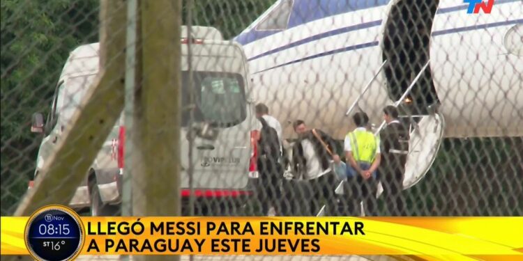 Así llegó Lionel Messi a la Argentina para disputar la doble fecha de Eliminatorias Sudamericanas :: Olé
