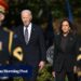 Biden and Harris appear together for the first time since she lost US election to Trump
