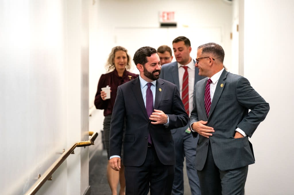 GOP Rep. Michael Lawler (left) secured a second term, representing New York’s 17th District. Getty Images