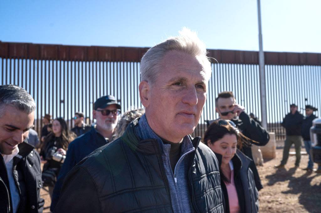 Before being ousted, former House Speaker Kevin McCarthy (R-Calif.) led his conference in successful negotiations to raise the nation’s debt ceiling in April 2023. Antranik Tavitian/The Republic/USA TODAY NETWORK via Imagn Images