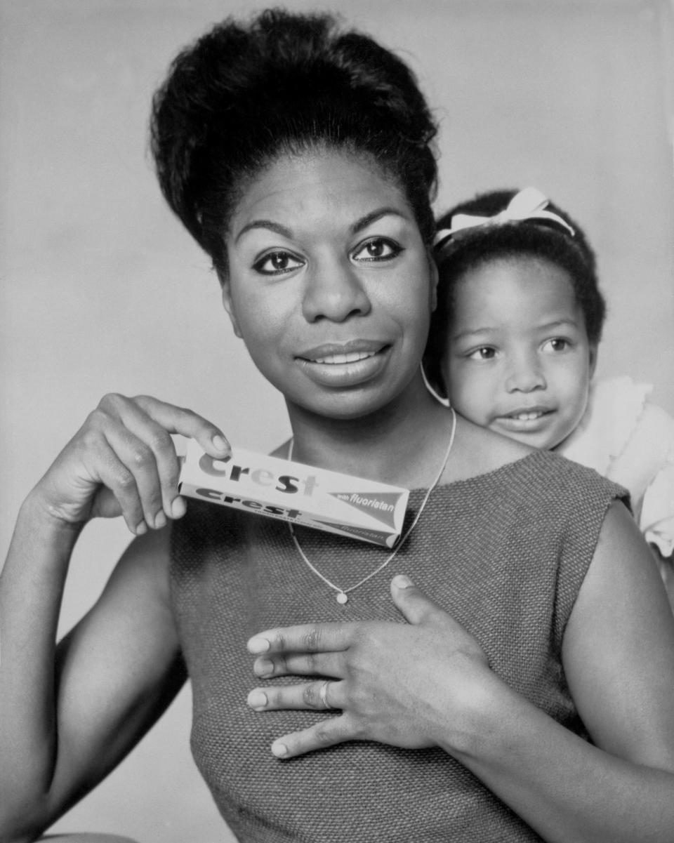 crest toothpaste vintage ad w nina simone and daughter