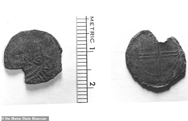 A small piece of silver known as the Maine Penny (seen here) could provide proof either he or other Vikings made it as far south as the northmost state in the US