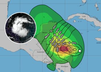Hurricane Center Map Update Reveals When Tropical Storm Sara Winds Will Hit