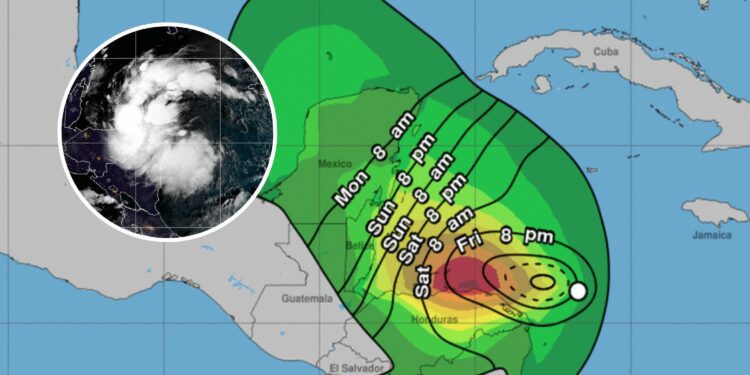 Hurricane Center Map Update Reveals When Tropical Storm Sara Winds Will Hit
