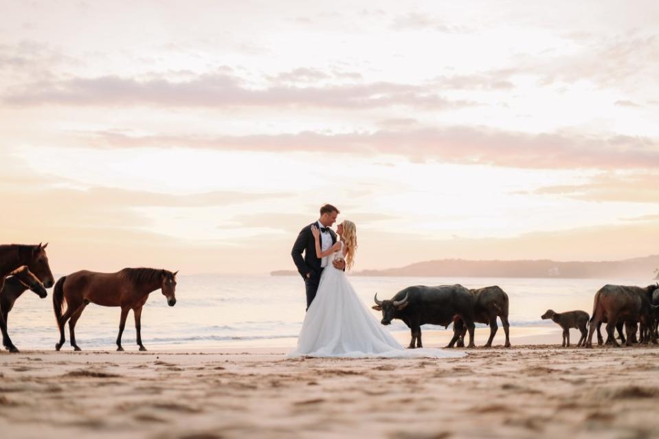 Bridle fashion: Horse lovers can pony up for an equine-centric wedding in Sumba, Indonesia. Dicky Here, Kemah Photography