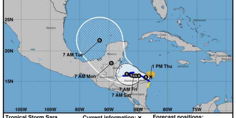 Tropical Storm Sara could cause ‘life-threatening’ devastation as experts warn of US impact