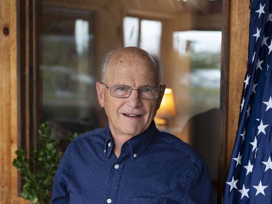 Choir member Jan Tuin, who helped found the first community singing group in the area, at his home in Hotchkiss, Colo.