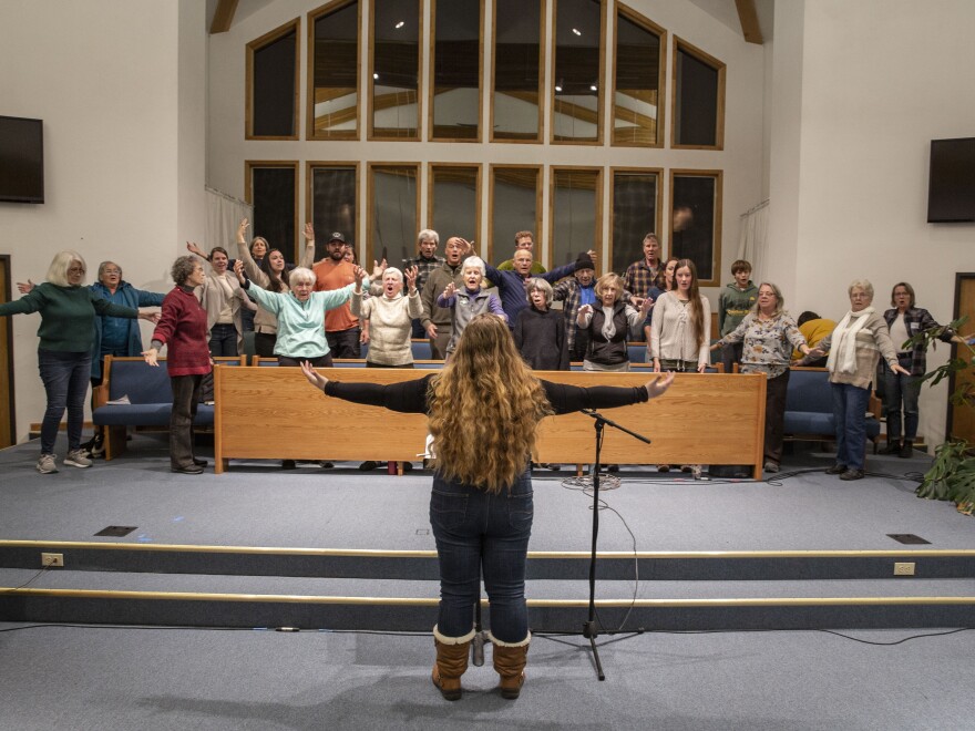 The North Fork Community Choir has been prepping for upcoming holiday performances.