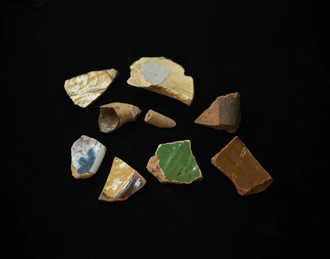 Sherds of 17th-century pottery and fragments of a clay pipe found at the dig site on Smith’s Island suggest the location of Bermuda’s first English settlement.