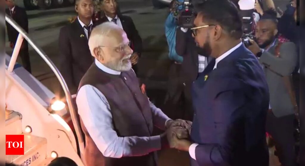 Modi becomes first Indian PM to visit Guyana in 56 years | India News