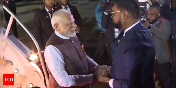 Modi becomes first Indian PM to visit Guyana in 56 years | India News