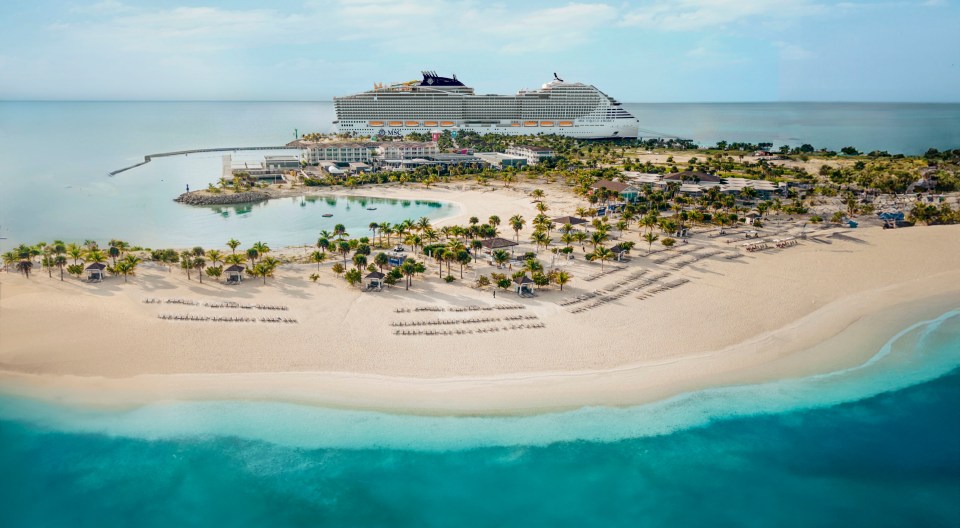 The MSC World America at Ocean Cay