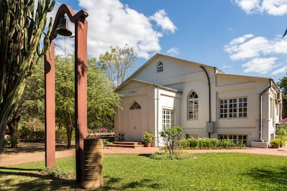 Una iglesia en la colonia menonita de Filadelfia, en el Gran Chaco (Paraguay).