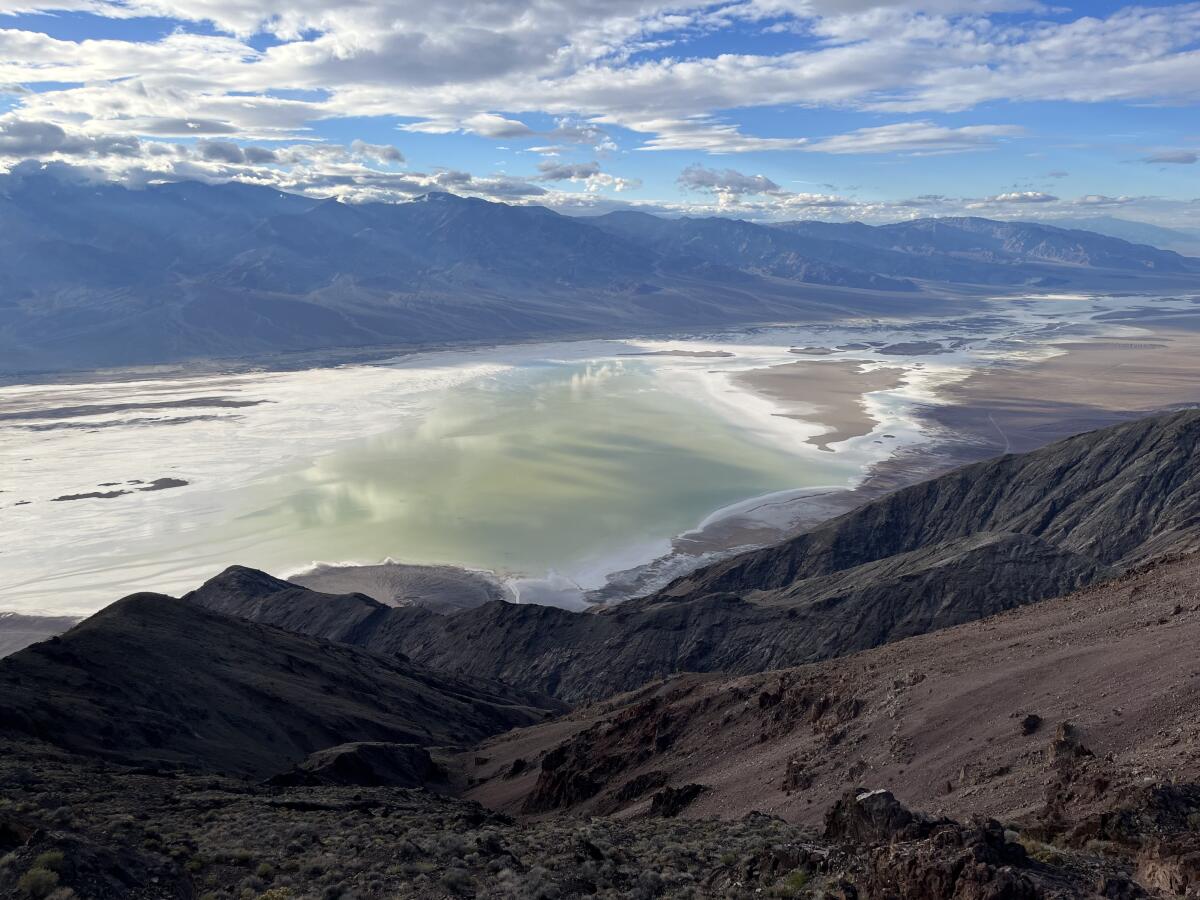 A view of Lake Manly in Death Valley.