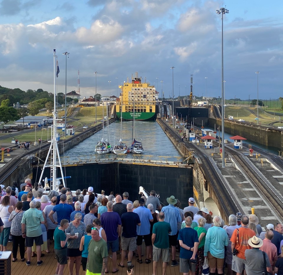 The ship can draw quite the crowd