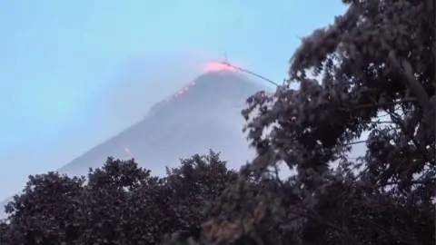 AFP The Fuego Volcano in eruption, seen from Los Lotes, Rodeo, in Escuintla about 35km south of Guatemala City, on June 4, 2018.