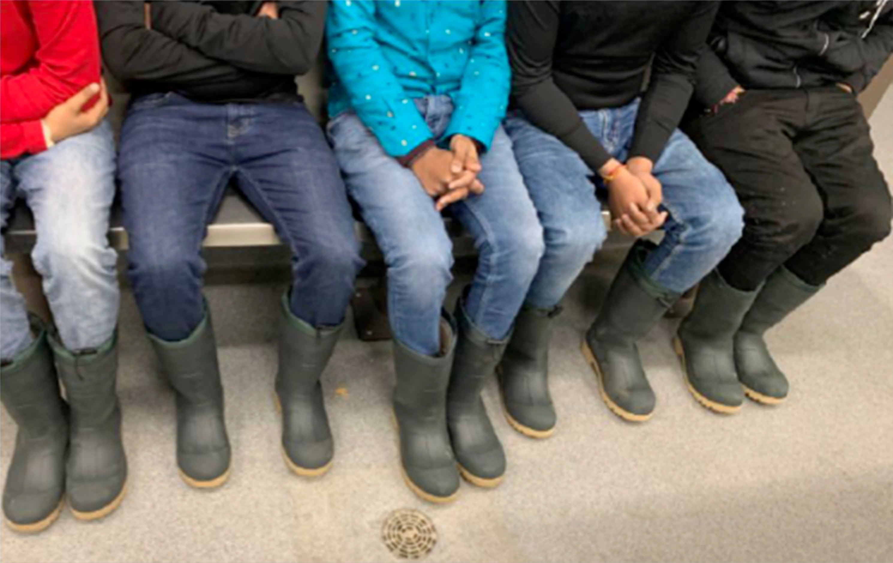 An image released by the U.S. Attorney’s Office shows how the migrants who survived the crossing were terribly inadequately dressed