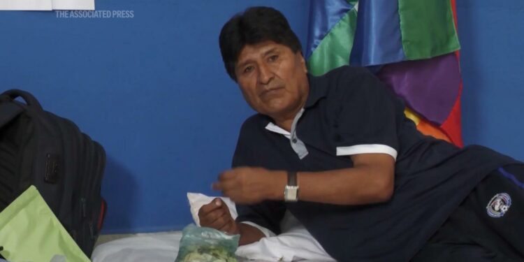 Bolivia's ex-leader Morales tells the AP he will press on with hunger strike against the government