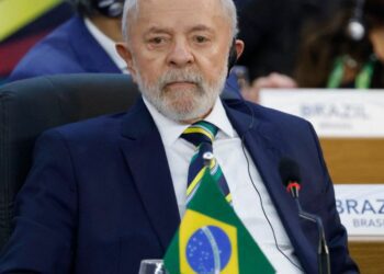 Brazil's President Luiz Inacio Lula da Silva looks on during the second session of the G20 Leaders' Meeting in Rio de Janeiro