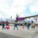 Caribbean Airlines today celebrated its inaugural flight from Ogle Airport to Suriname (DPI photo)