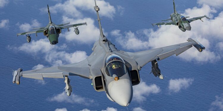 Colombia Reportedly Considering Saab Gripen to Replace its Kfirs as Swedish Jet Debuts in Multinational Drill in Brazil