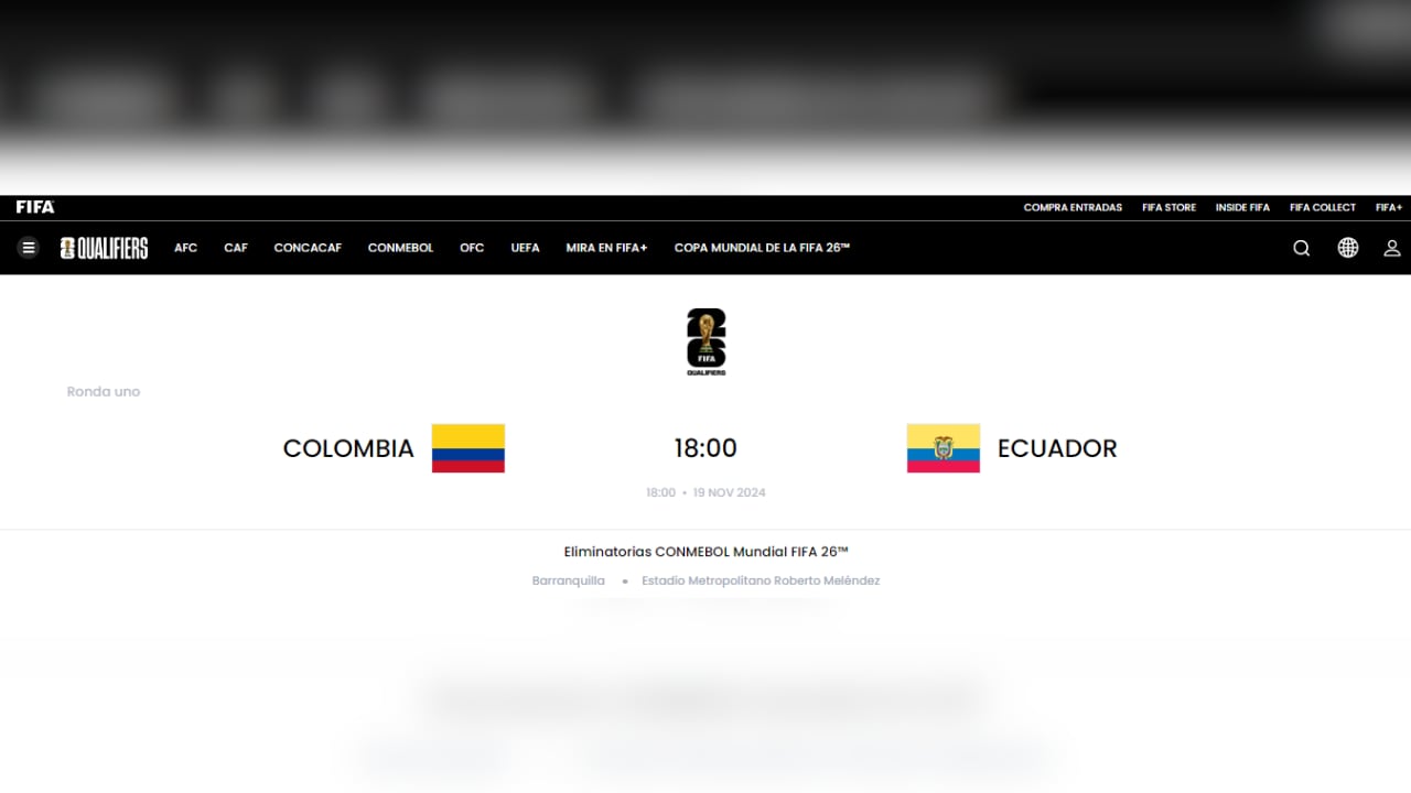 Selección Colombia cambia el habitual horario de las 3:30 p.m. ante Ecuador, por las 6:00 p.m.