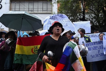 Protestas en La Paz (REUTERS/Claudia Morales)