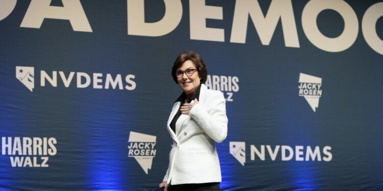 Democrat Jacky Rosen projected to hold US Senate seat in Nevada