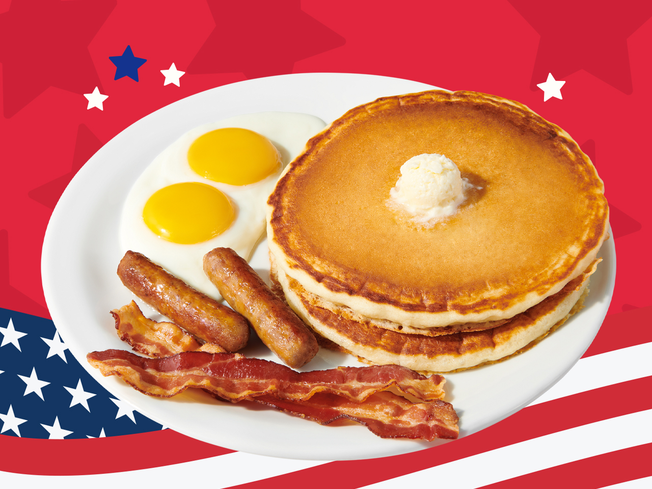 Denny's invites active and retired military personnel to America's Diner to enjoy a complimentary Original Grand Slam® breakfast at participating locations nationwide*