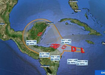Disturbance Forecast To Strengthen And Produce Life-Threatening
Flooding Over Portions Of Central America