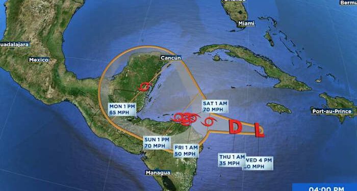 Disturbance Forecast To Strengthen And Produce Life-Threatening
Flooding Over Portions Of Central America
