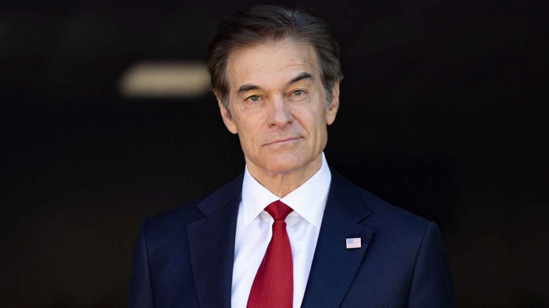 Dr. Mehmet Oz outside of a polling location during the primary election in Rockledge, Pennsylvania, on May 17.