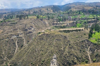 El sector de Panzaleo, donde se encontró el cadáver del clérigo. (X/Fiscalía)