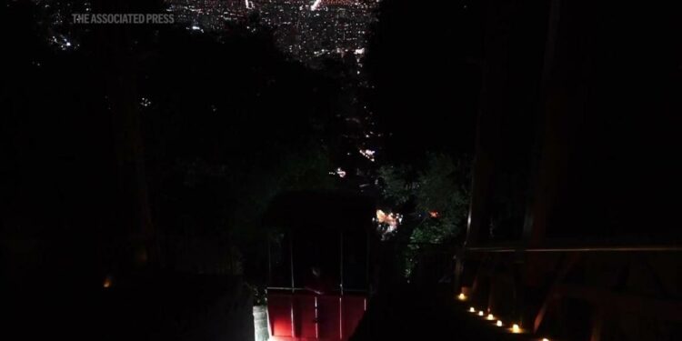 Funicular railway in Chile's capital opens for a spooky trip