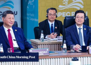 Hong Kong leader updates Xi Jinping on city’s progress at Apec summit in Peru