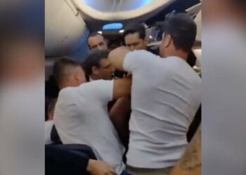 Video: Man Tries To Open Emergency Door Mid-Flight, Passengers Beat Him Up