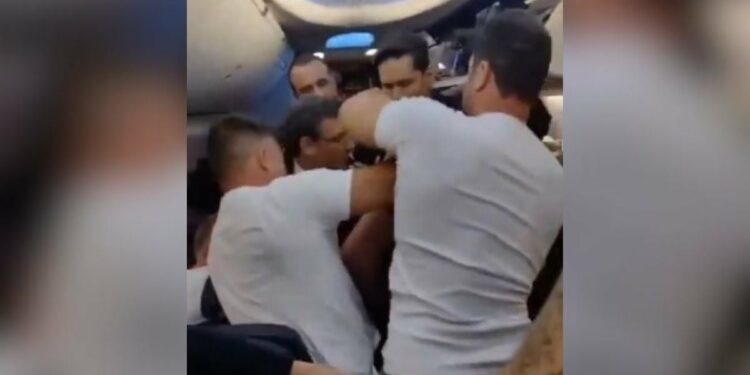Video: Man Tries To Open Emergency Door Mid-Flight, Passengers Beat Him Up