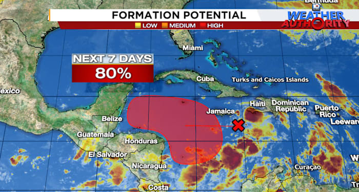 Odds of late season tropical threat growing