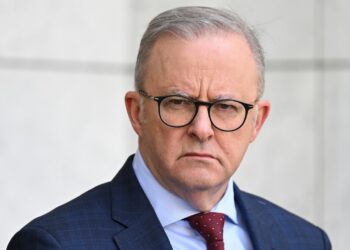 Prime Minister Anthony Albanese has shrugged off calls to take the chance to meet with president-elect Donald Trump on his upcoming overseas trip, bluntly saying Florida is "not on the way". Picture: NewsWire / Martin Ollman.