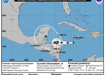 Rain, rough seas for Cayman as Potential Tropical Cyclone 19 develops
