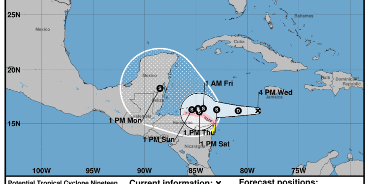 Rain, rough seas for Cayman as Potential Tropical Cyclone 19 develops