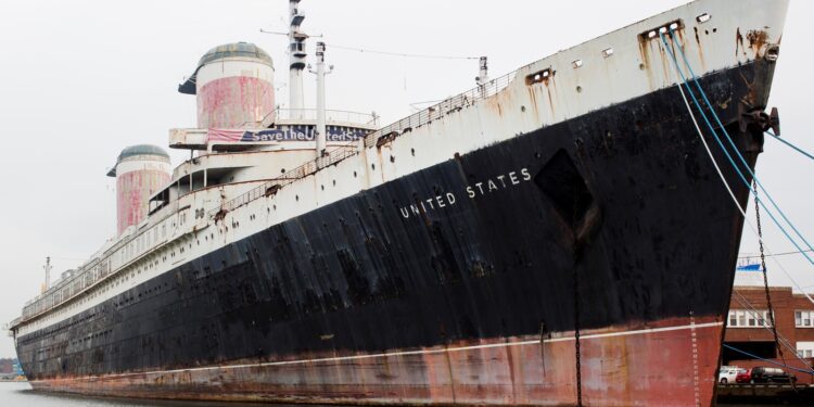 SS United States set to leave South Philadelphia berth next week in preperation of becoming the world's largest artificial reef
